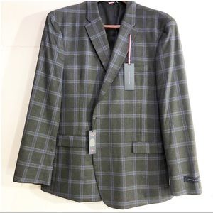 NEW Tommy Hilfiger Grey Window Pane Sport Coat 48R